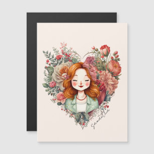 Personnalisé Floral Jolie Dame