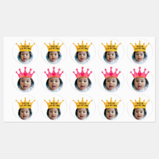 PERSONNALISÉ foto cupcake toppers stickers fête