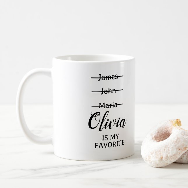 Personnalisé Funny Favori Mug enfant, drôle cadeau (Avec donut)
