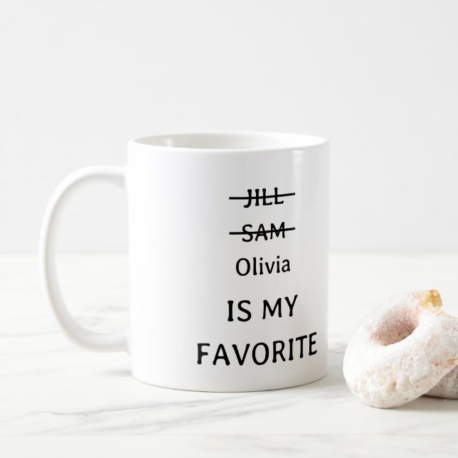 Personnalisé Funny Favori Mug enfant, drôle cadeau (Avec donut)
