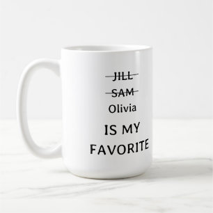 Personnalisé Funny Favori Mug enfant, drôle cadeau