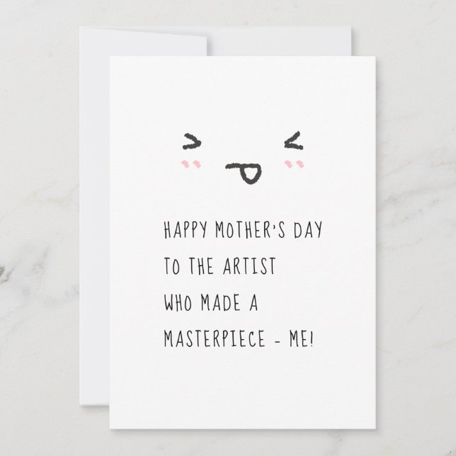 Personnalisé Funny Happy Mothers Cartes de Jour pe (Devant)