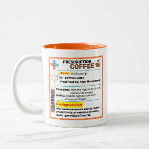 Personnalisé Funny Prescription Café Mug