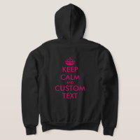Personnalisé garder calme drôle sweat - shirt à ca