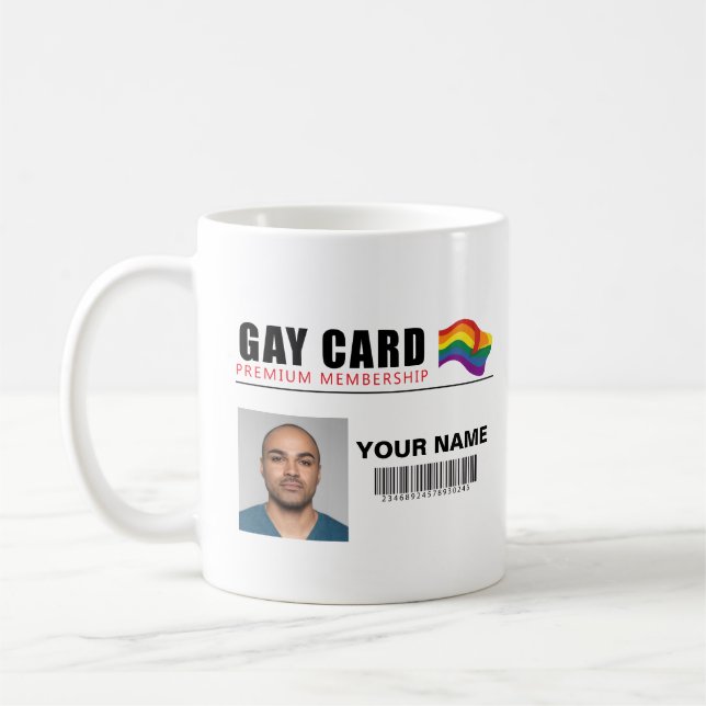Personnalisé Gay Mug Drôle Drôle Gift Joke Identit (Gauche)