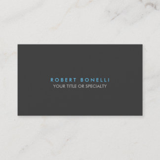 Personnalisé gris bleu Carte de visite standard te