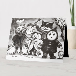 Personnalisé Happy Halloween Carte Party Petits mo
