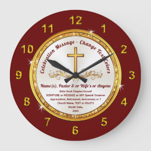 Personnalisé, Horloge avec Verset Bible, Changer d