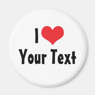 Personnalisé I Love Magnet