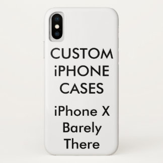 Personnalisé iPhone X à peine Coque