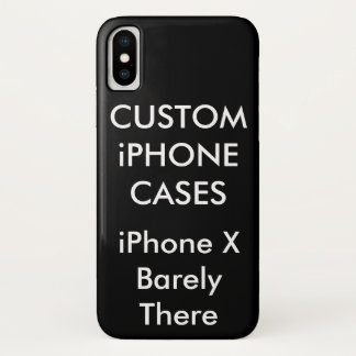 Personnalisé iPhone X à peine Coque