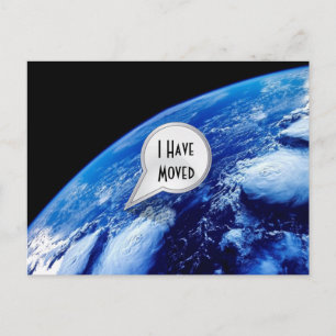 Personnalisé J'Ai Déplacé Carte Postale