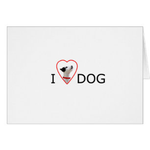 Personnalisé J'aime Chien Coeur