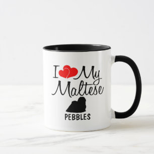 Personnalisé J'Aime Ma Mug Maltaise