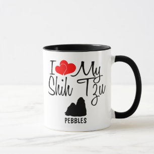 Personnalisé J'Aime Mon Chih Tzu Mug