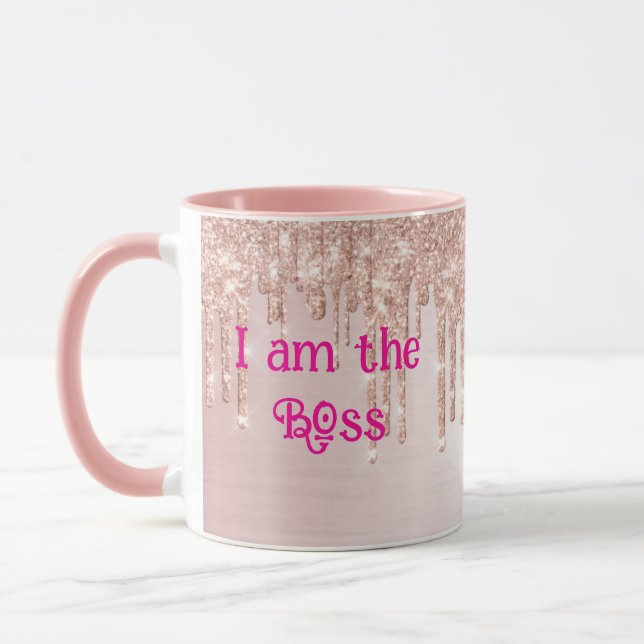 personnalisé je suis le patron Mug (Gauche)