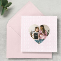 Personnalisé Je t'aime Maman Coeur Photo