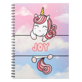 Personnalisé Joy Unicorn Girlie Carnet