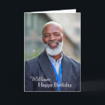 Personnalisé Joyeux Carte photo anniversaire<br><div class="desc">Custom Happy Birthday Carte photo est une carte que vous pouvez recréer pour vous-même. Laissez ou remplacez la photo par la vôtre sur la couverture et remplacez les mots sur la couverture et le message à l'intérieur par la vôtre. Profitez</div>