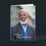 Personnalisé Joyeux Carte photo anniversaire<br><div class="desc">Custom Happy Birthday Carte photo est une carte que vous pouvez recréer pour vous-même. Laissez ou remplacez la photo par la vôtre sur la couverture et remplacez les mots sur la couverture et le message à l'intérieur par la vôtre. Profitez</div>