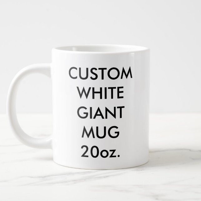 Personnalisé Jumbo Mug 20oz personnalisé. (Gauche)