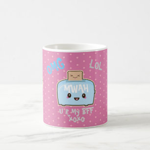 Personnalisé Kawaii BFF meilleurs amis Mug Cute Fo