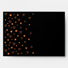 Personnalisé Kawaii Cute Halloween Coeurs orange