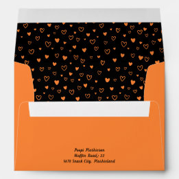 Personnalisé Kawaii mignon Coeurs Noirs Courrier