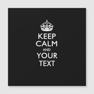 Personnalisé KEEP CALM Changer de couleur Arrière