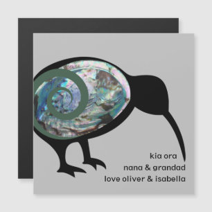 PERSONNALISÉ KIWI NOIR PAUA FERN KORU NOUVELLE-ZÉL