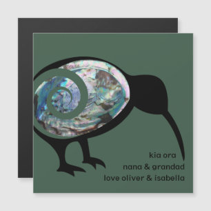 PERSONNALISÉ KIWI NOIR PAUA FERN KORU NOUVELLE-ZÉL