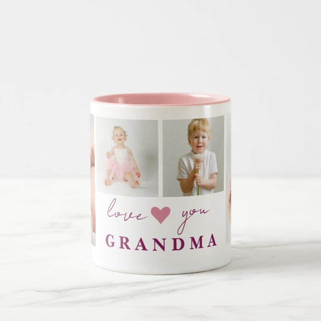 "Personnalisé 'Love You Grandma' Café Mug (Centre)