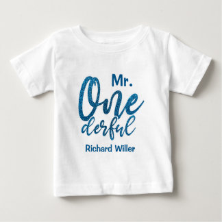 Personnalisé M. Onederful Baby Boy T-Shirt