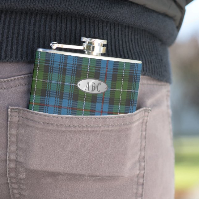 Personnalisé MacKenzie Tartan Mens Le Flacon (En situation)