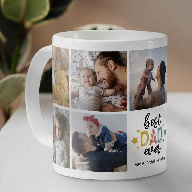 Personnalisé Meilleur Papa Jamais Photo Café Mug (Créateur téléchargé)