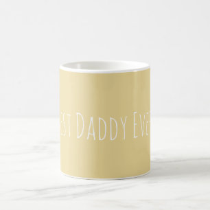 Personnalisé Meilleur Papa Jaune Jamais Douce Mug 