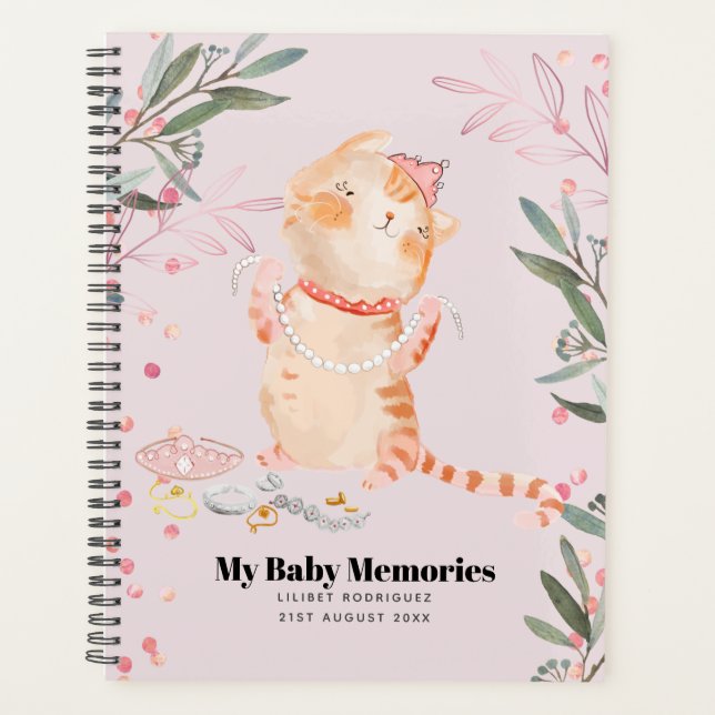 Personnalisé Mes souvenirs de bébé Princesse Kitte (Devant)