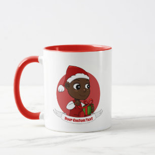 Personnalisé mignon dessin de bébé Noël Mug