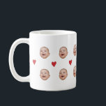 Personnalisé Mignonne Bébé Visage Une Photo Mug<br><div class="desc">Pour cette tasse, l'image doit avoir un arrière - plan transparent et être un carré 1x1 pour s'assurer que l'image correspond au cadre. Si l'image n'a pas d'arrière - plan transparent lorsqu'elle est insérée, elle devient un cercle selon le cadre. Si vous avez des problèmes de montage, voulez customiser quelque...</div>