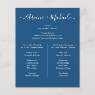 Personnalisé Minimaliste Bleu Blanc Simple fête de