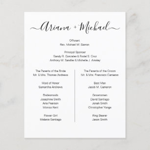 Personnalisé Minimaliste noir blanc Simple fête de