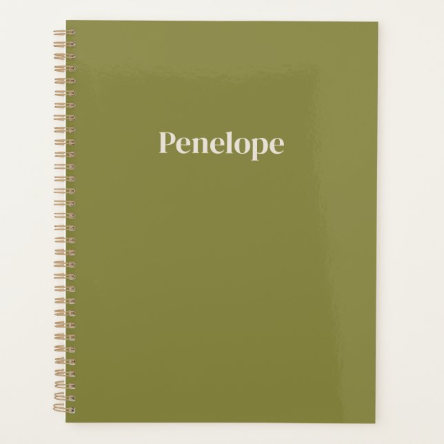 Personnalisé Minimaliste Olive (Devant)