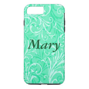 Personnalisé Mint Green Ornamental iPhone 7 Coque