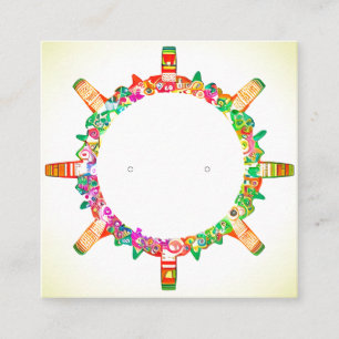 Personnalisé Moderne Coloré Floral Petites Cartes