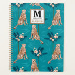 Personnalisé Monogrammed Blue Leopard Motif 2023<br><div class="desc">Vous cherchez un nouveau planificateur pour 2023 ? Découvrez ce nom personnalisé Blue Leopard Palm Motif 2023 Planner avec un design motif tropical par Happy People Prints. Vous pouvez ajouter un monogramme et un nom à ce planificateur hebdomadaire et mensuel non daté. Vous pouvez lancer ce planificateur en Janvier 2022...</div>