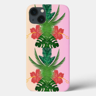 Personnalisé Monogrammed iPhone 13 Coque, coque Fl