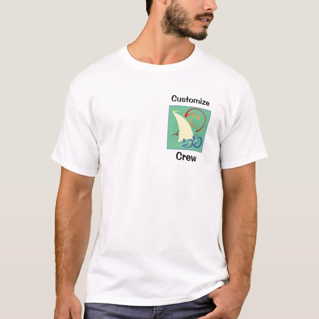 Personnalisé naviguant le T-shirt (Devant)