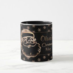 Personnalisé Nom Olivia's Christmas Mug Cute Père 