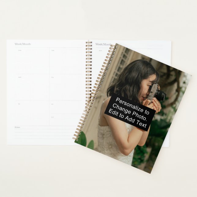 Personnalisé Nom Photo Oeuvre d'art Bureau de l'éc (Devant avec enveloppe)