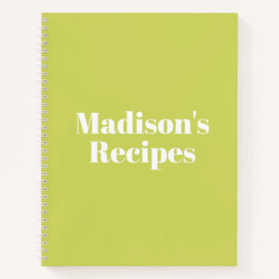 Personnalisé Nom Recette Livre cadeau de fête de